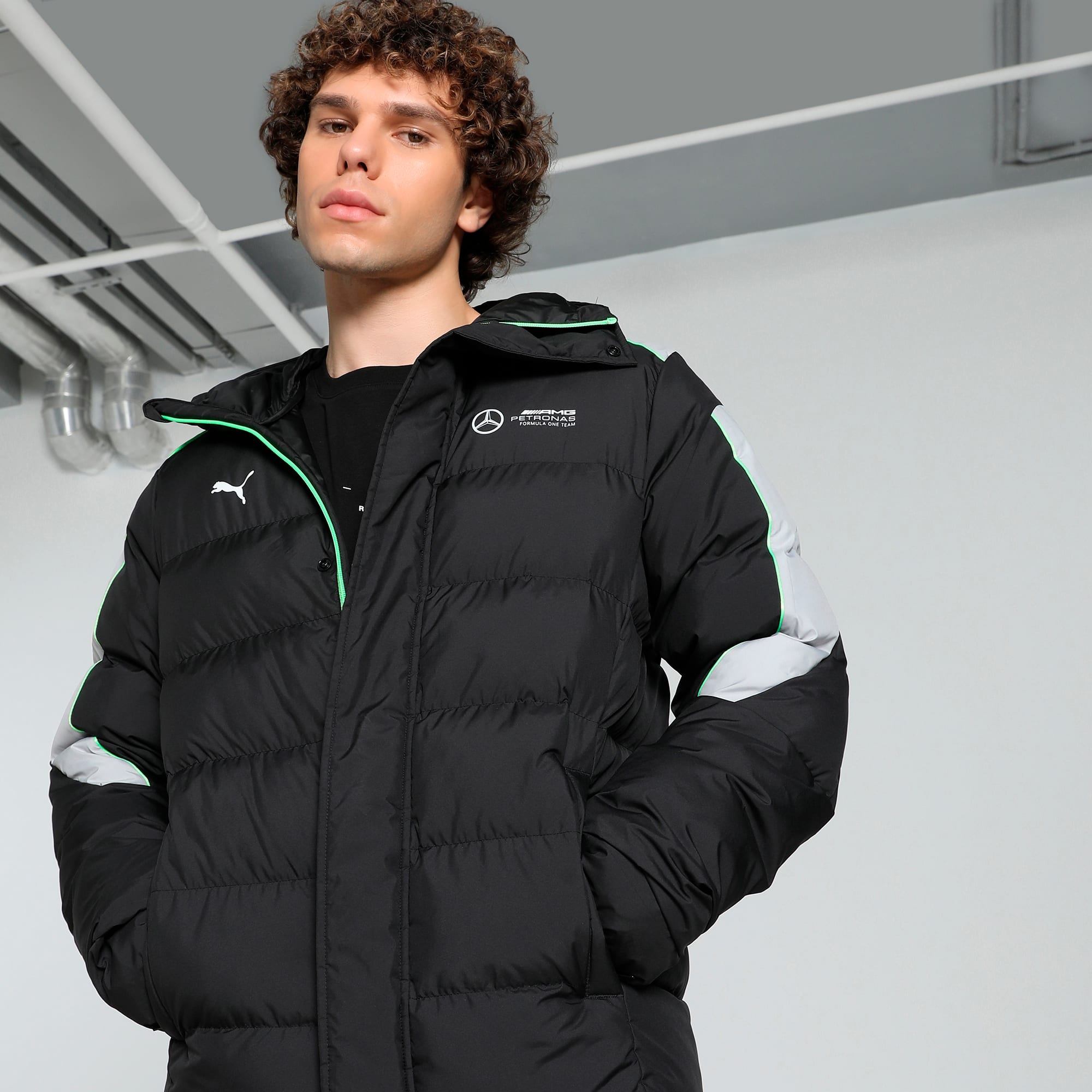 Mercedes-AMG Petronas F1® MT7+ Ecolite Men's Motorsport Padded Jacket | PUMA